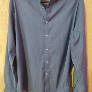 Tommy Hilfiger Men's Classic Blue Button-Down Shirt Size 2XL